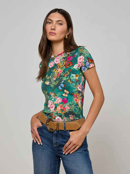 Musa | Green Floral Short-Sleeve Jersey